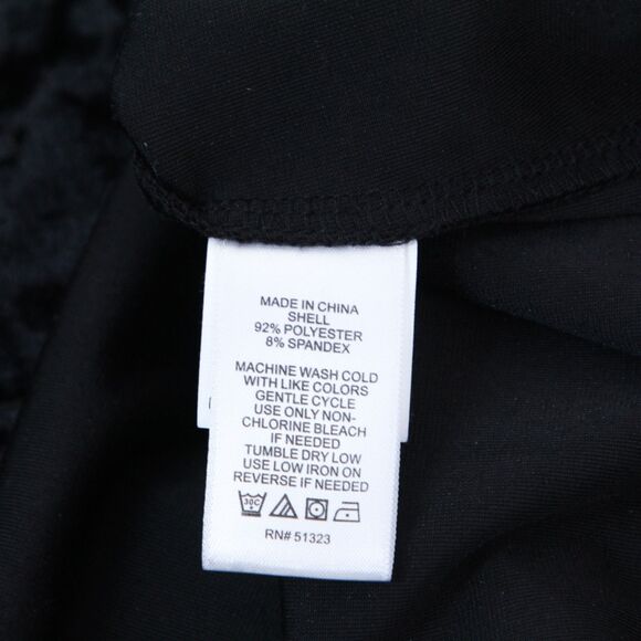 1.State Womens Velvet Off-Shoulder Black Bell Sleeve Classic Comfort Top, Small - Picture 11 of 13